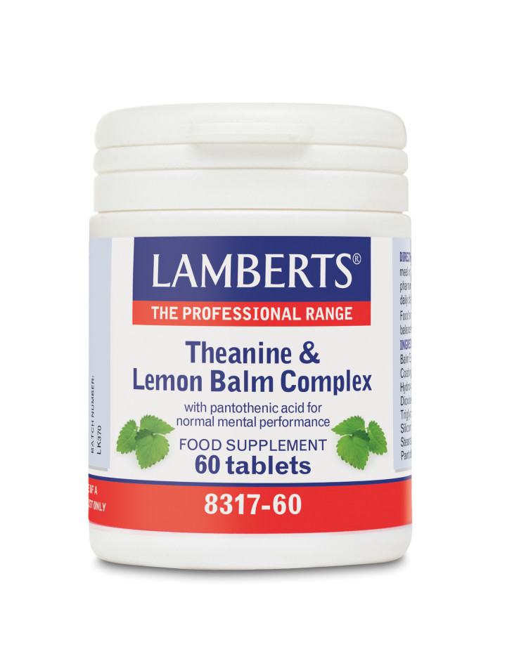LAMBERTS Theanine & Lemon Balm Complex 60 Tabs