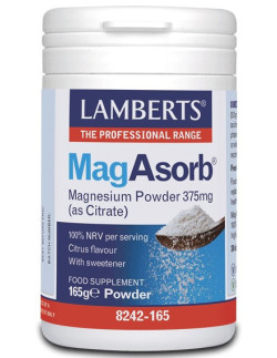 LAMBERTS MagAsorb (as Citrate-κιτρικό μαγνήσιο) Powder 165gr