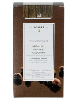 KORRES Argan Oil Advanced Colorant  6.1 Ξανθό Σκούρο Σαντρέ, 50ml