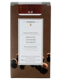 KORRES Argan Oil Advanced Colorant 6.4 Ξανθό Σκούρο Χάλκινο, 50ml