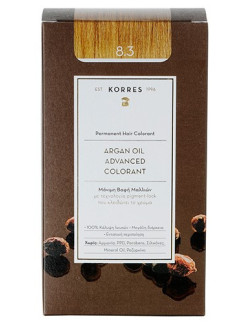 KORRES Argan Oil Advanced Colorant 8.3 Ξανθό Ανοικτό Μελί, 50ml