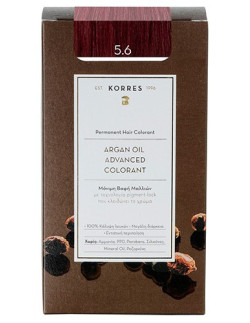 KORRES Argan Oil Advanced Colorant 5.6 Καστανό Ανοικτό Κόκκινο, 50ml