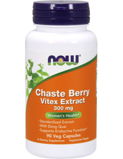 NOW Chaste Berry Vitex Extract 300 mg Veg Capsules