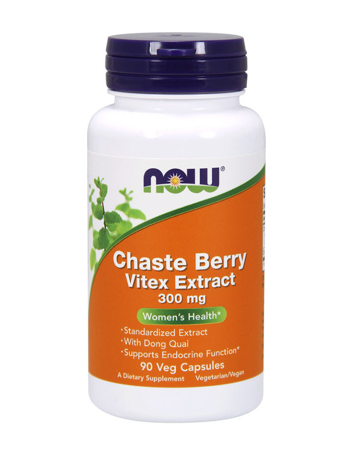 NOW Chaste Berry Vitex Extract 300 mg Veg Capsules
