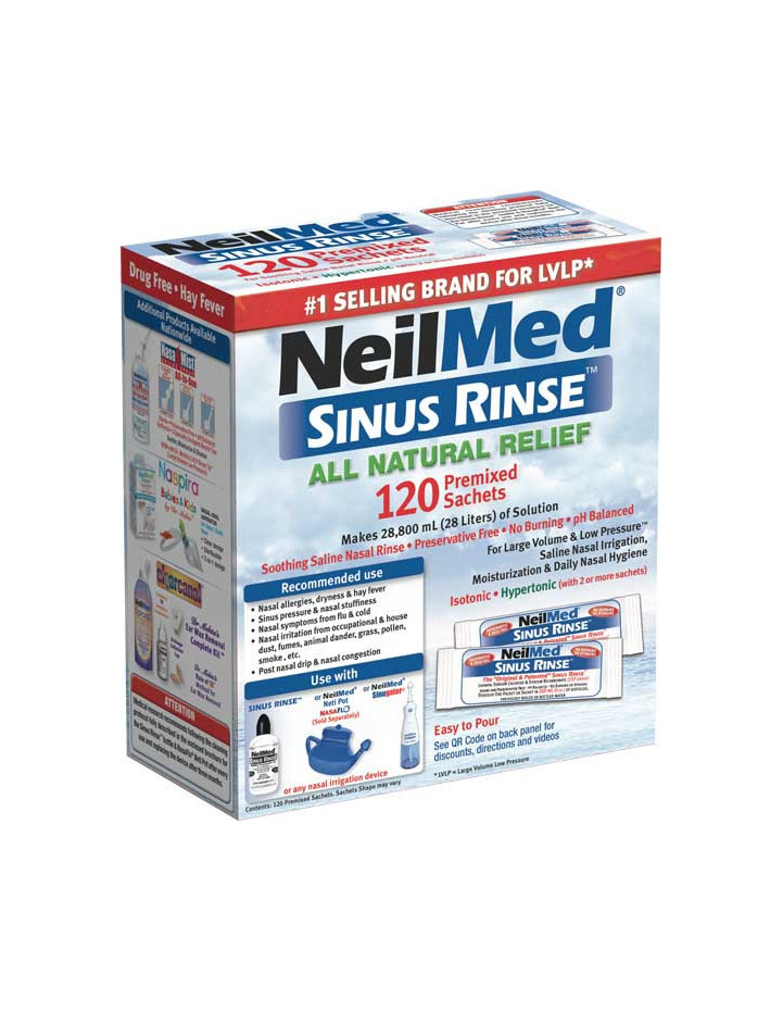 NeilMed Sinus Rinse 120 Regular Premixed Packets