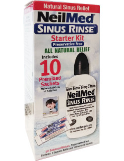 NeilMed The Original Sinus Rinse kit + 10 Premixed Sachets