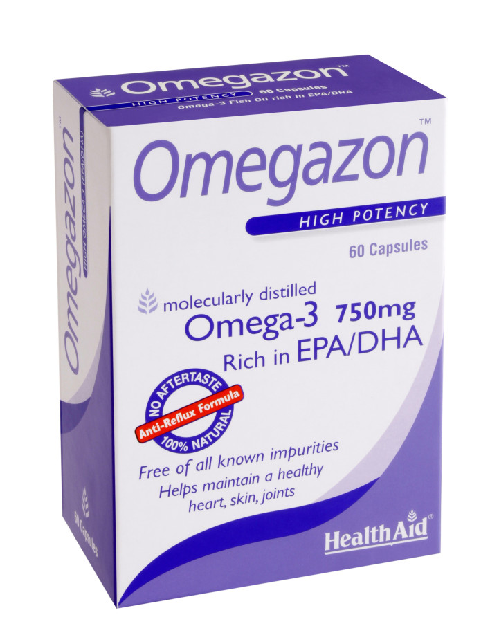 Health Aid Omegazon Omega 3 750mg 60 caps