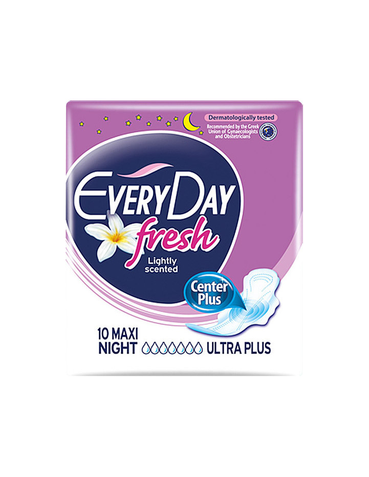 EVERY DAY Fresh Lightly Scented Maxi Night Ultra Plus 10 τμχ