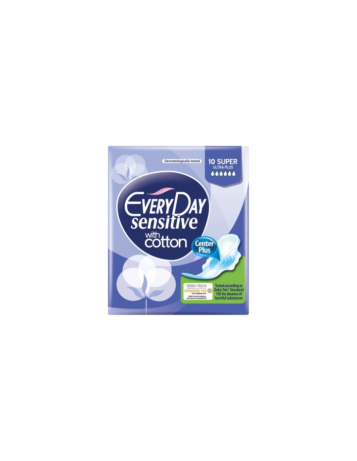 EVERY DAY Sensitive with Cotton Super Ultra Plus 10 τμχ