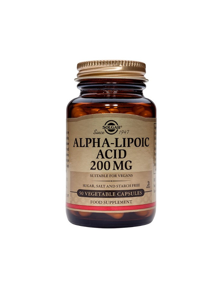 SOLGAR Alpha Lipoic Acid 200mg Veg.Caps 50s