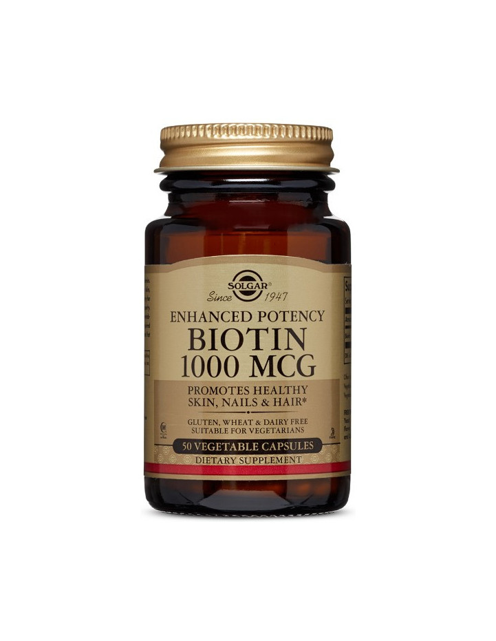 SOLGAR Biotin 1000ug, 50 veg.caps