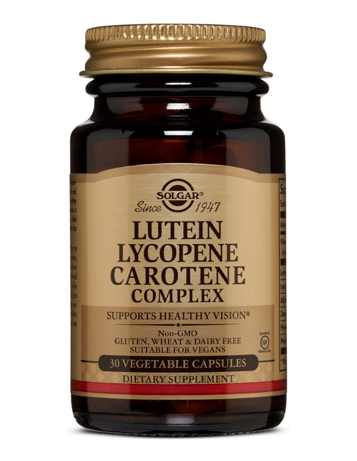 SOLGAR Lutein Lycopene Carotene Veg.Caps 30s