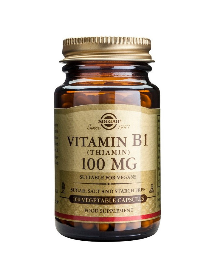 SOLGAR Vitamin B-1 100mg Veg.Caps 100s
