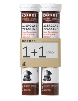 Korres Set Acerola & Vitamin C 1+1 18 effervescent tabs