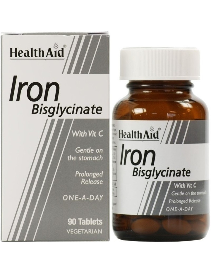 HEALTH AID Iron Bisglycinate 30mg 90 tabs