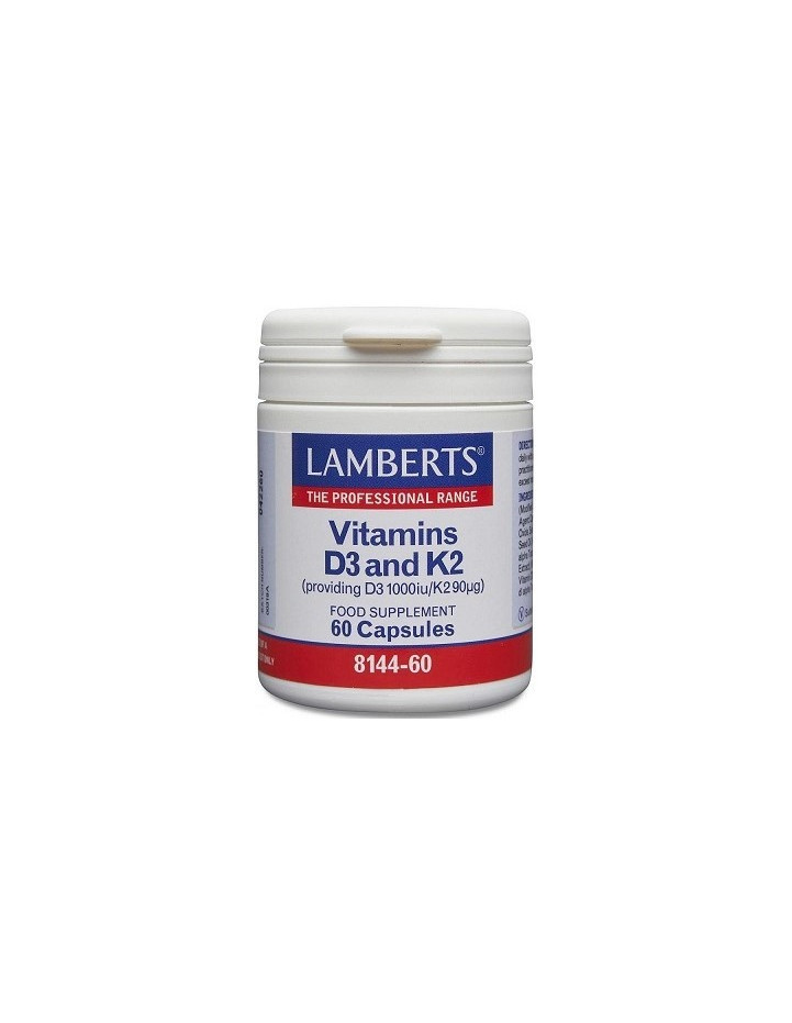 Lamberts Vitamins D3 1000iu & K2 90ug 60 caps
