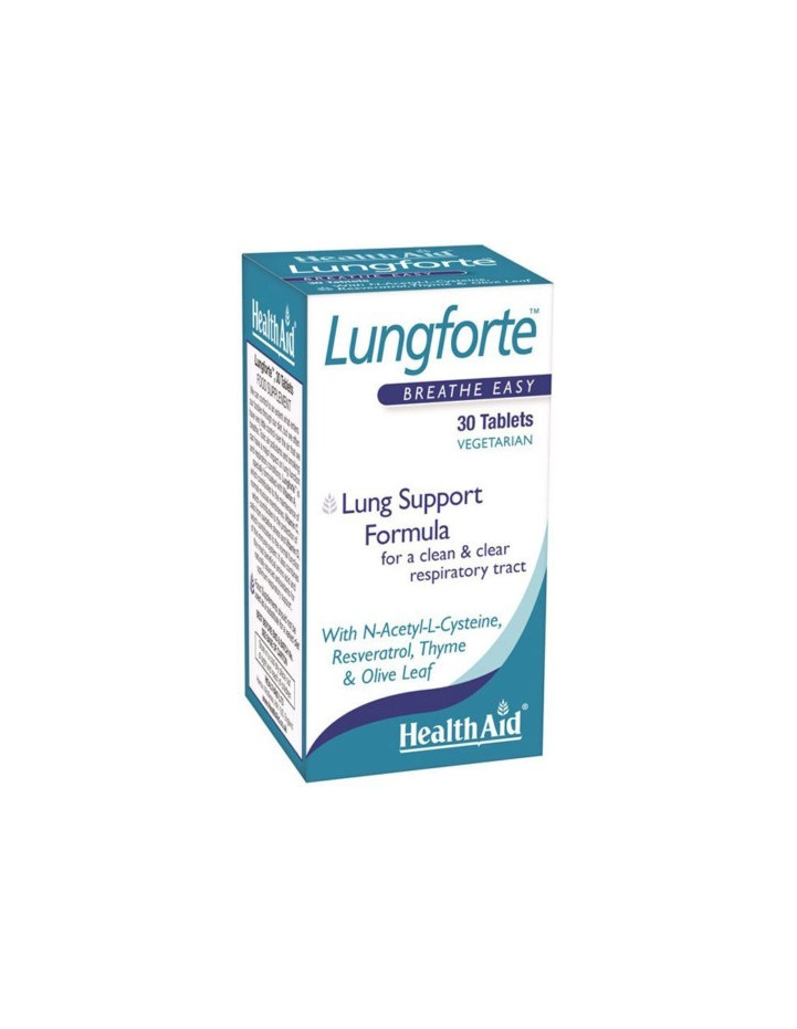 Health Aid Lungforte, Breathe Easy, 30 tabs