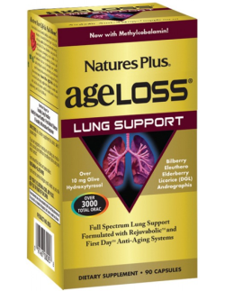 NATURE'S PLUS AGELOSS LUNG SUPPORT 90V caps