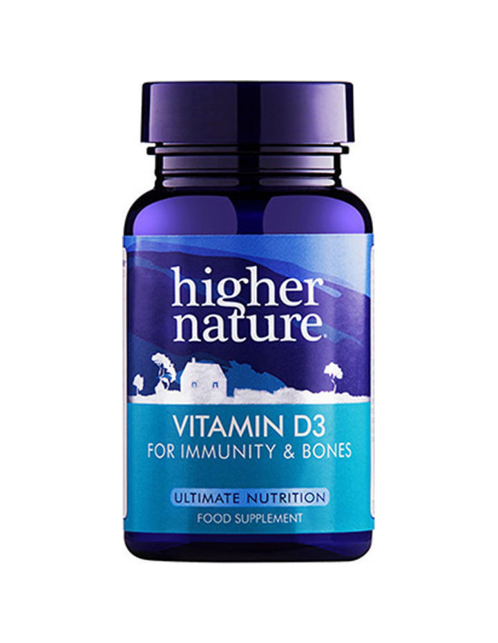 HIGHER NATURE Vitamin D3 For Immunity & Bones 120 caps