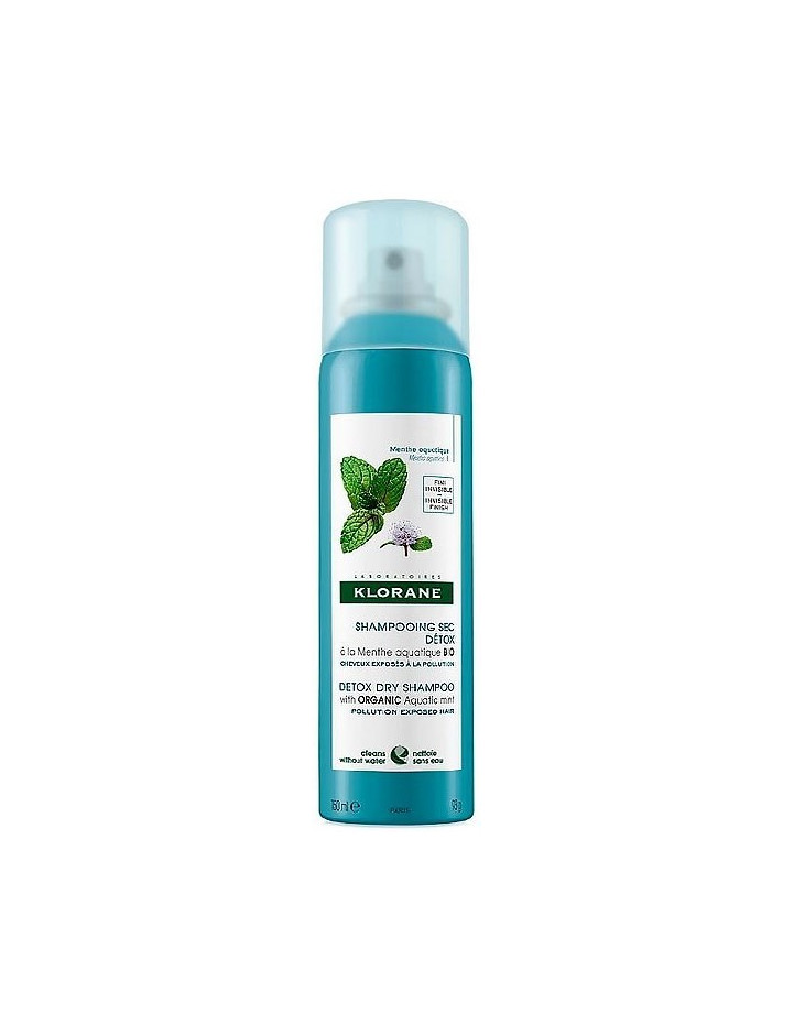 Klorane Detox Dry Shampoo with organic aquatic mint 150ml