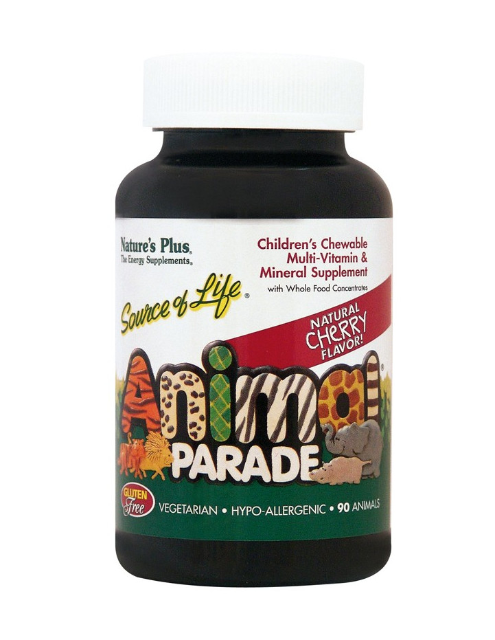 Natures Plus Animal Parade Cherry 90 Chewable tabs