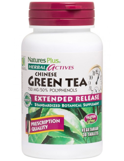 NATURES PLUS Chinese Green Tea Extended Release 60 veg. tabs