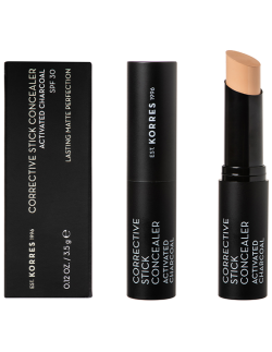 KORRES Corrective Stick Concealer Activated Charcoal SPF30 ACS3, 3.5g