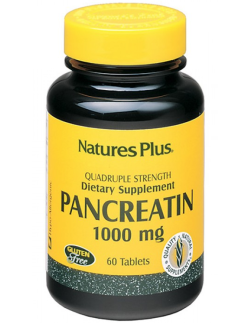 NATURES PLUS Pancreatin 1000mg 60 tabs