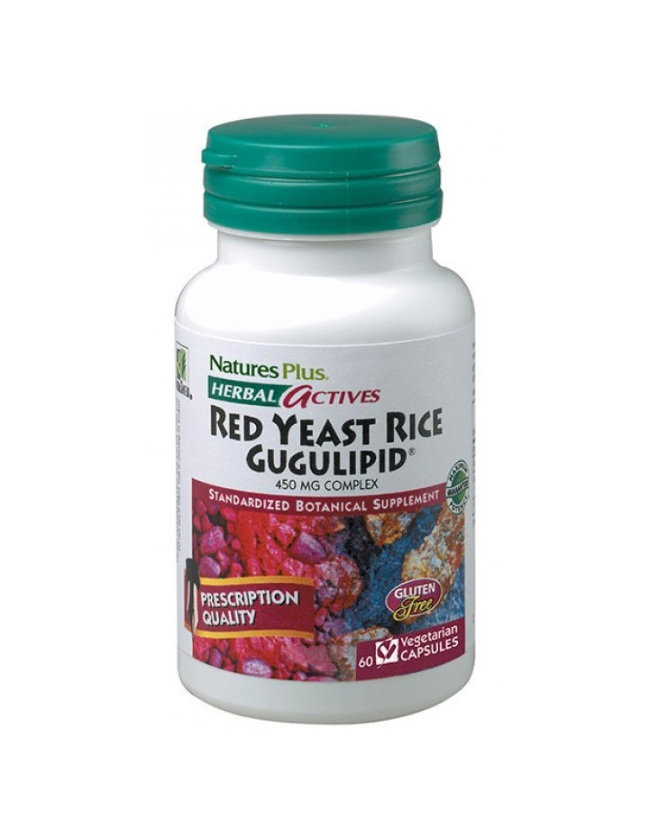 NATURES PLUS Red Yeast Rice / Gugulipid 450mg 60 veg. caps
