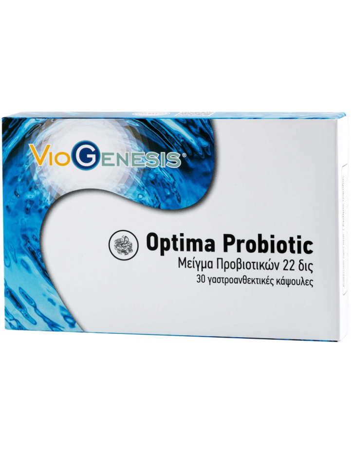 Viogenesis Optima Probiotic 22 Billion 30 Enteric coated caps