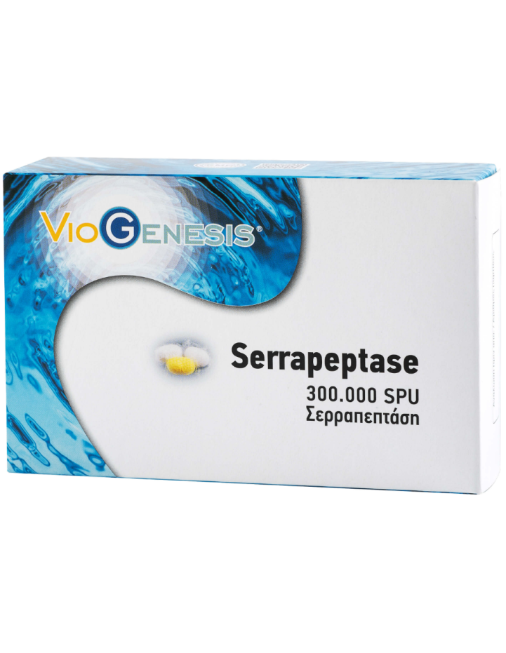 Viogenesis Serrapeptase 300.000 Spu 60 Caps