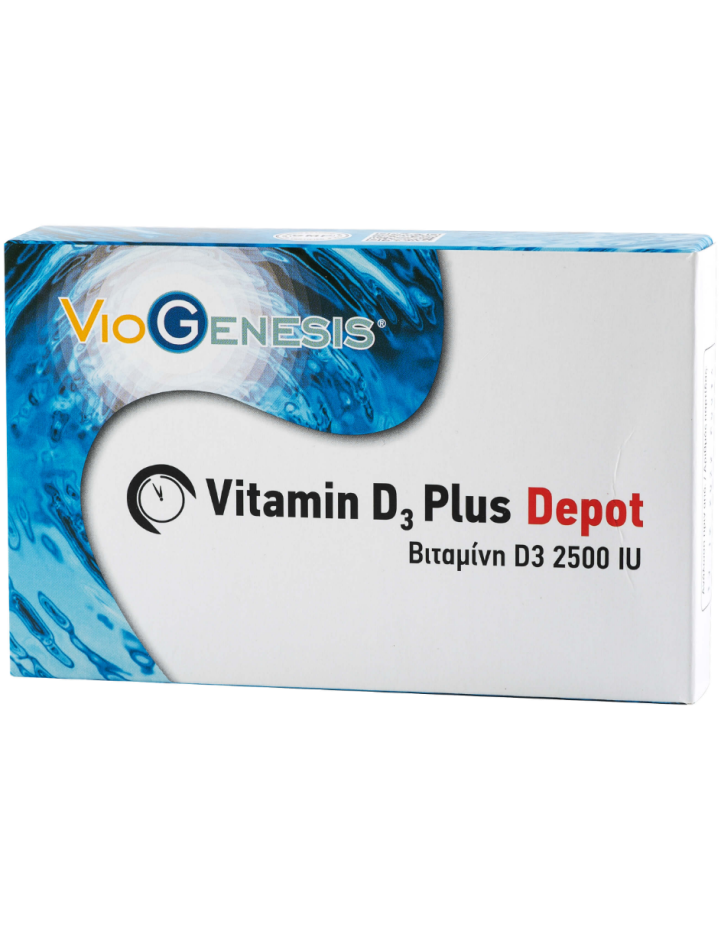 Viogenesis Vitamin D3 2500IU 1000μg  Depot 30 tabs
