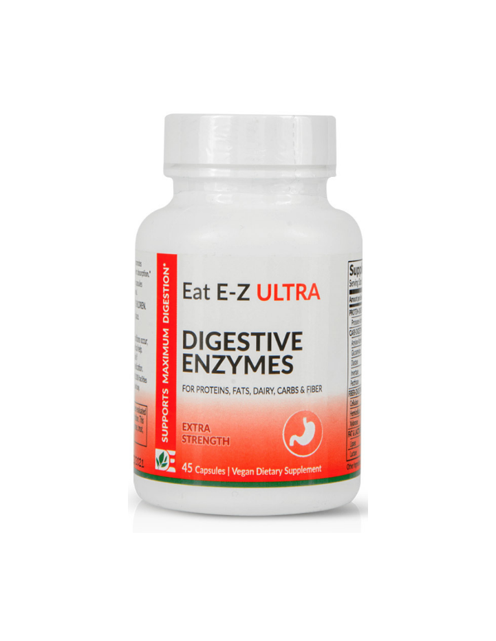 Dynamic Enzymes Eat E-Z Ultra, supports Maximum Digestion, 45 Vegan Caps