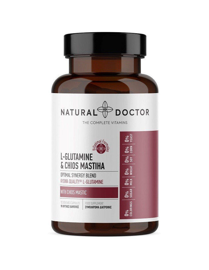 Natural Doctor L-Glutamine & Chios Mastiha 90 Veg.Caps