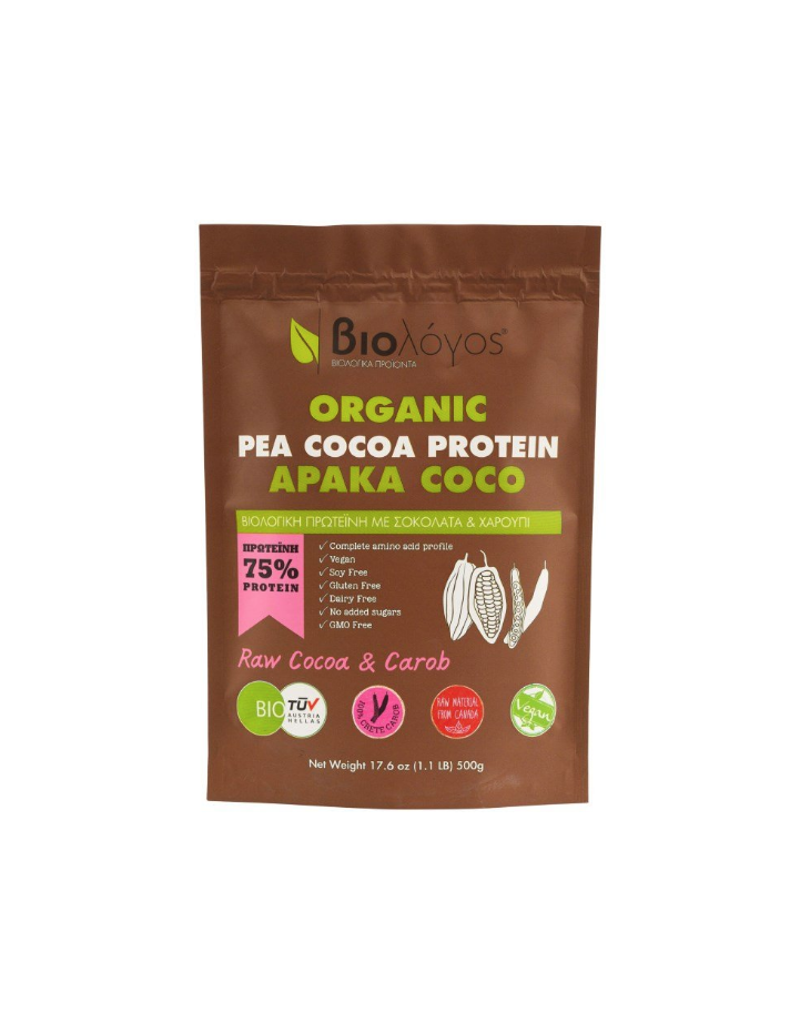 Βιολόγος Organic Pea Cocoa Protein Αρακά Coco 500g