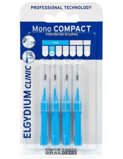 ELGYDIUM Clinic Mono Compact Interdental Brushes Blue 0.4, 4 τεμάχια