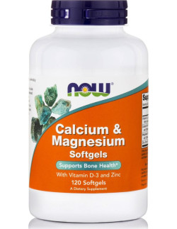 NOW Calcium & Magnesium 120 softgels