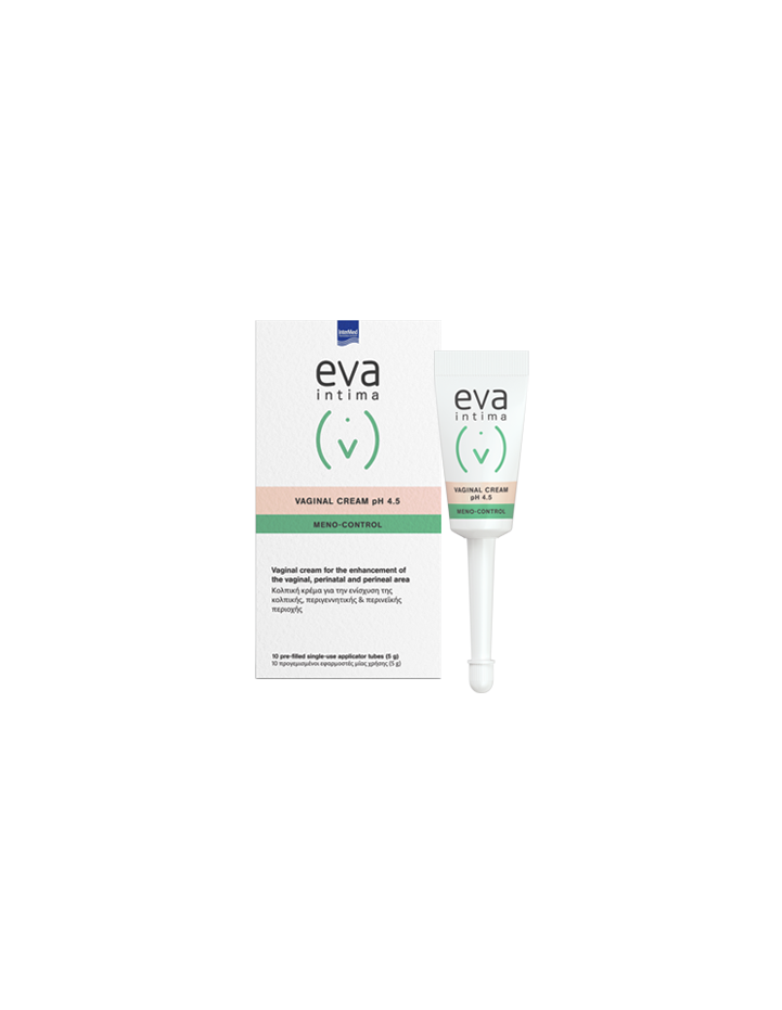 EVA Intima Vaginal Cream pH 4.5, Meno-Control, 10x5g pre-filled tubes
