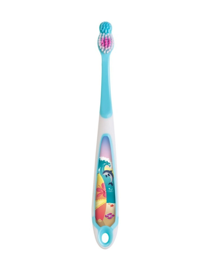 JORDAN Step by Step Toothbrush 6-9 years Soft, Γαλάζιο - Λευκό