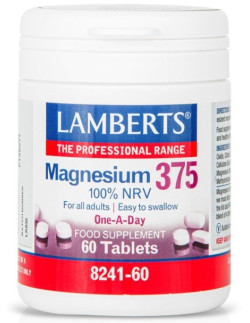 LAMBERTS Magnesium 375, One a day, 60 tabs