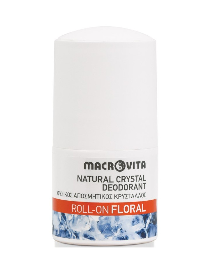 Macrovita Natural Crystal Deodorant, Roll-on Floral 50ml