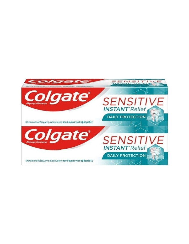 COLGATE  Sensitive Instant Relief Daily Protection Toothpaste 2x75ml