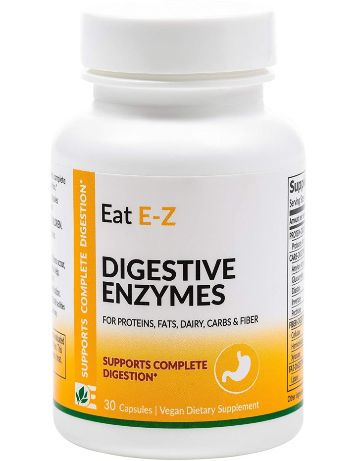 Dynamic Enzymes Eat E-Z, Supports Complete Digestion, 30 Veg.Caps