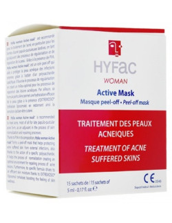 Hyfac Woman Active Mask peel-off, 15 sachets of 5ml
