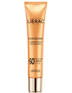 Lierac Sunissime Protective Fluid Global Anti-Aging SPF50 for Face & Decollete, 40ml