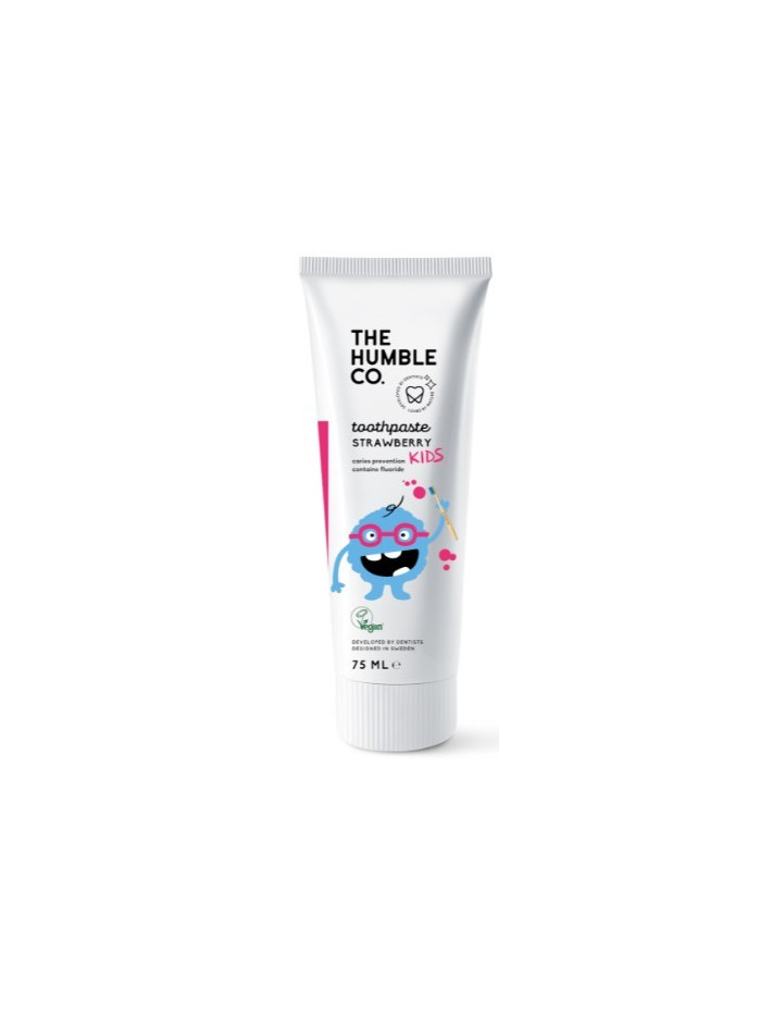 THE HUMBLE Co. Natural Toothpaste Strawberry Flavour For Kids 75ml