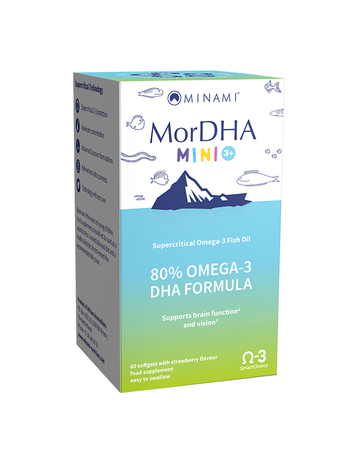 Minami MorDHA Mini 3+, Omega-3 DHA Formula, 60 Softgels