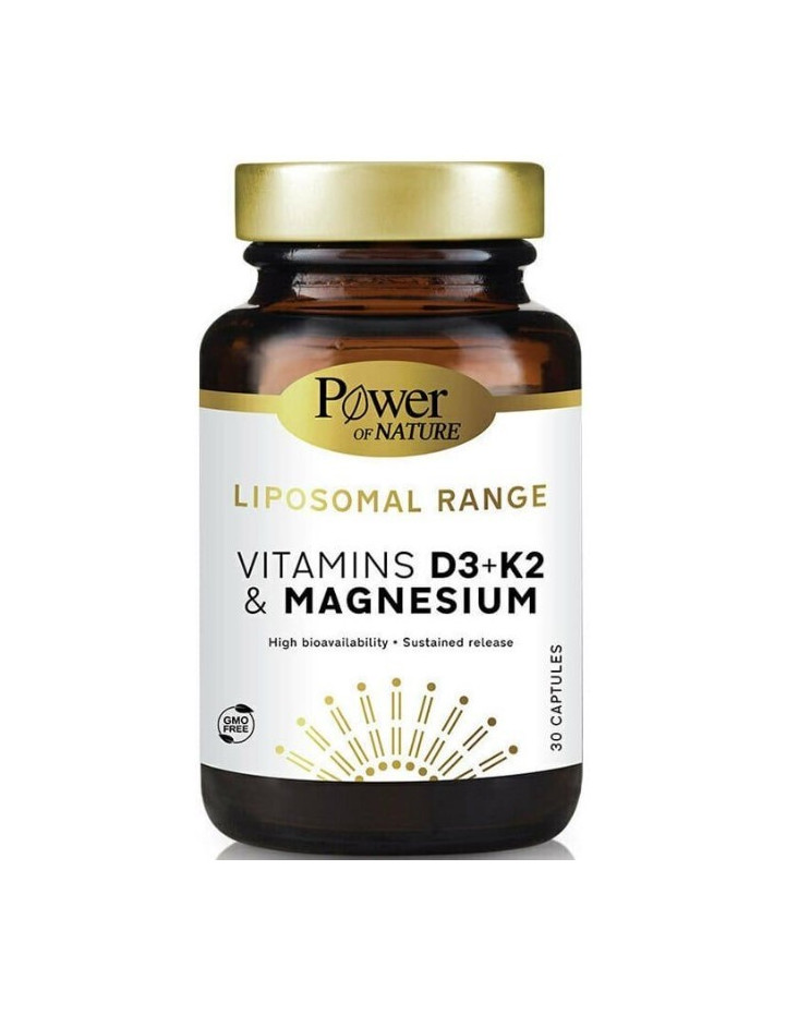 Power Health Liposomal Range Vitamins D3 & K2 & Magnesium 30caps