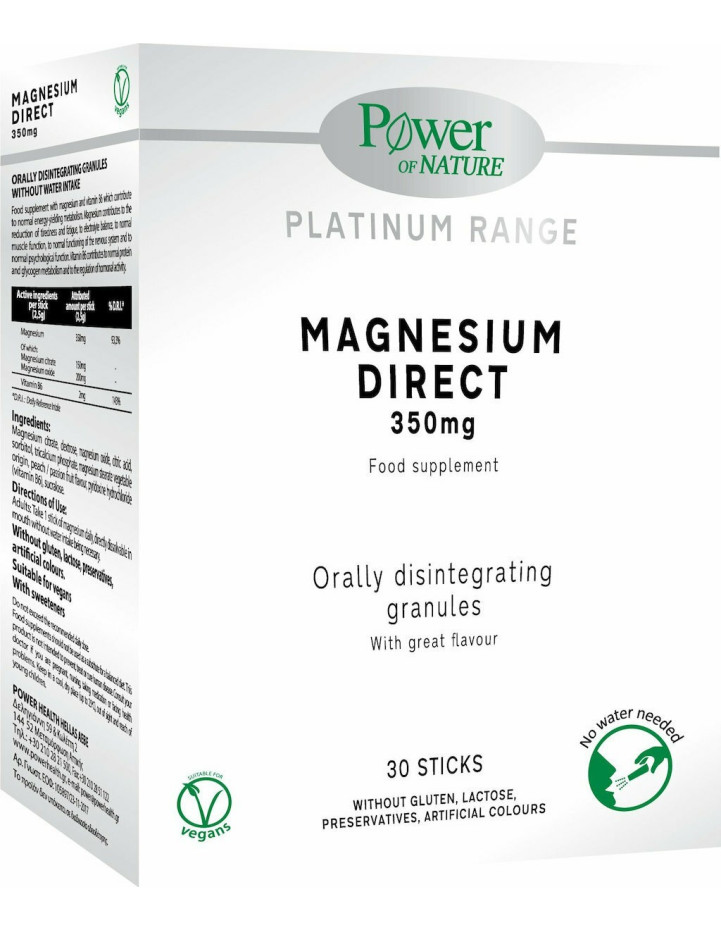 Power Health Platinum Magnesium Direct 350mg 30Sticks