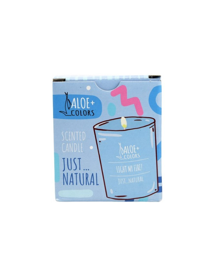 Aloe+ Colors Scented Soy Candle Just Natural 220gr 1piece